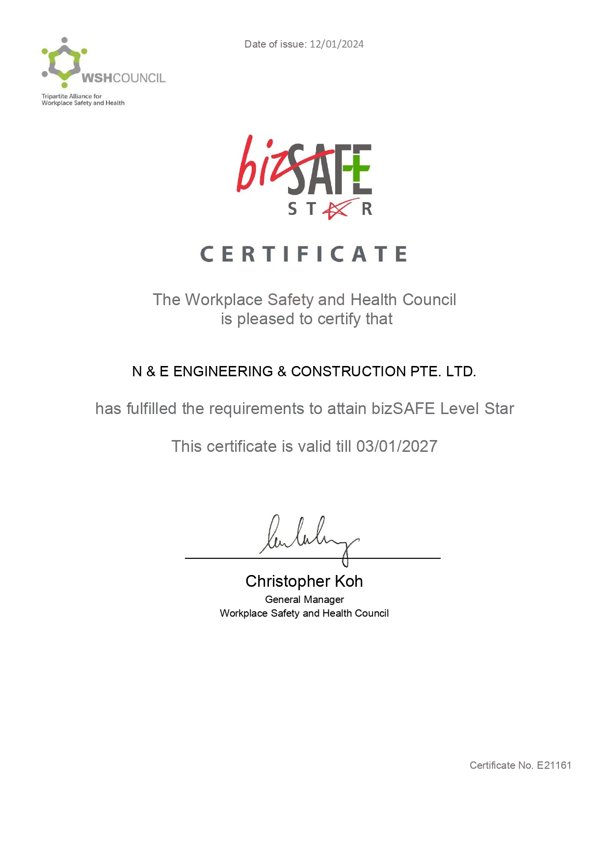 Certificate 1